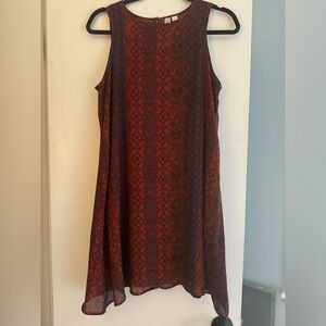 Francesca’s Red Floral Dress Size Small